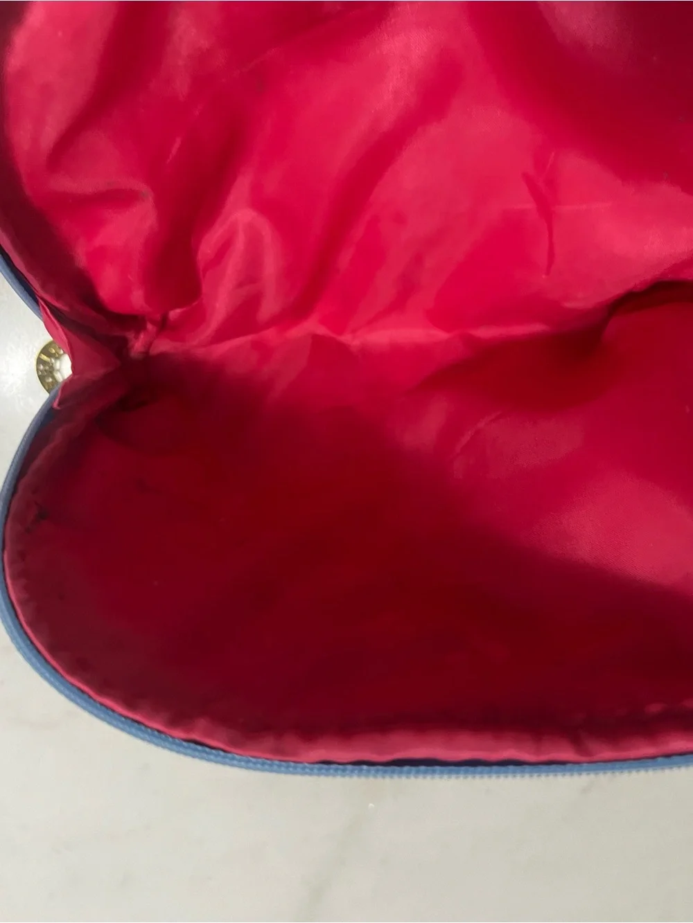 Lilly Pulitzer for Estée Lauder Cosmetic bag pouch gold Zip Close Pink Lined